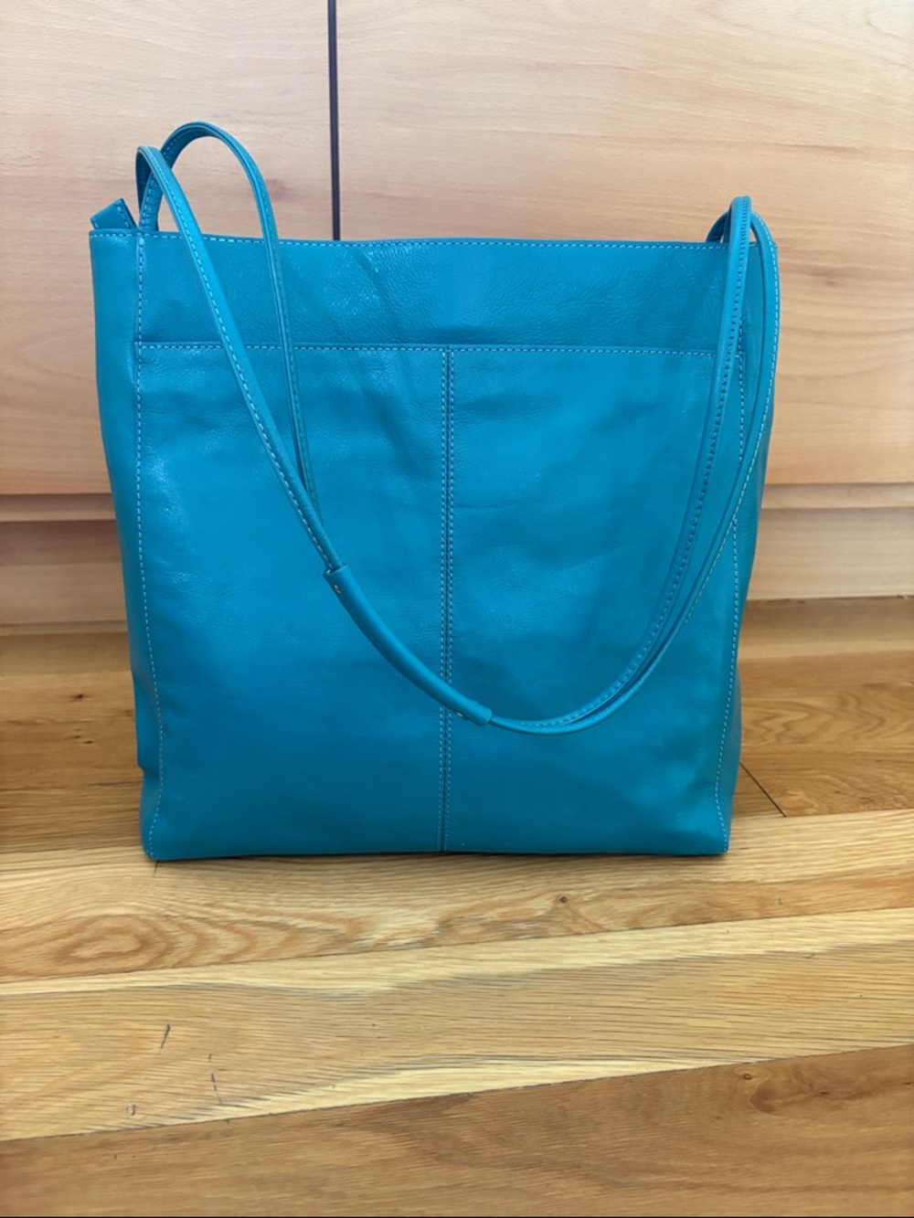 HOBO Teal Leather Shoulder Bag
